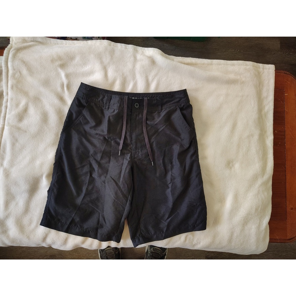 Mossimo Supply Co Mens Black Hybrid Board Shorts Size 32 Swim Trunks Walk Shorts